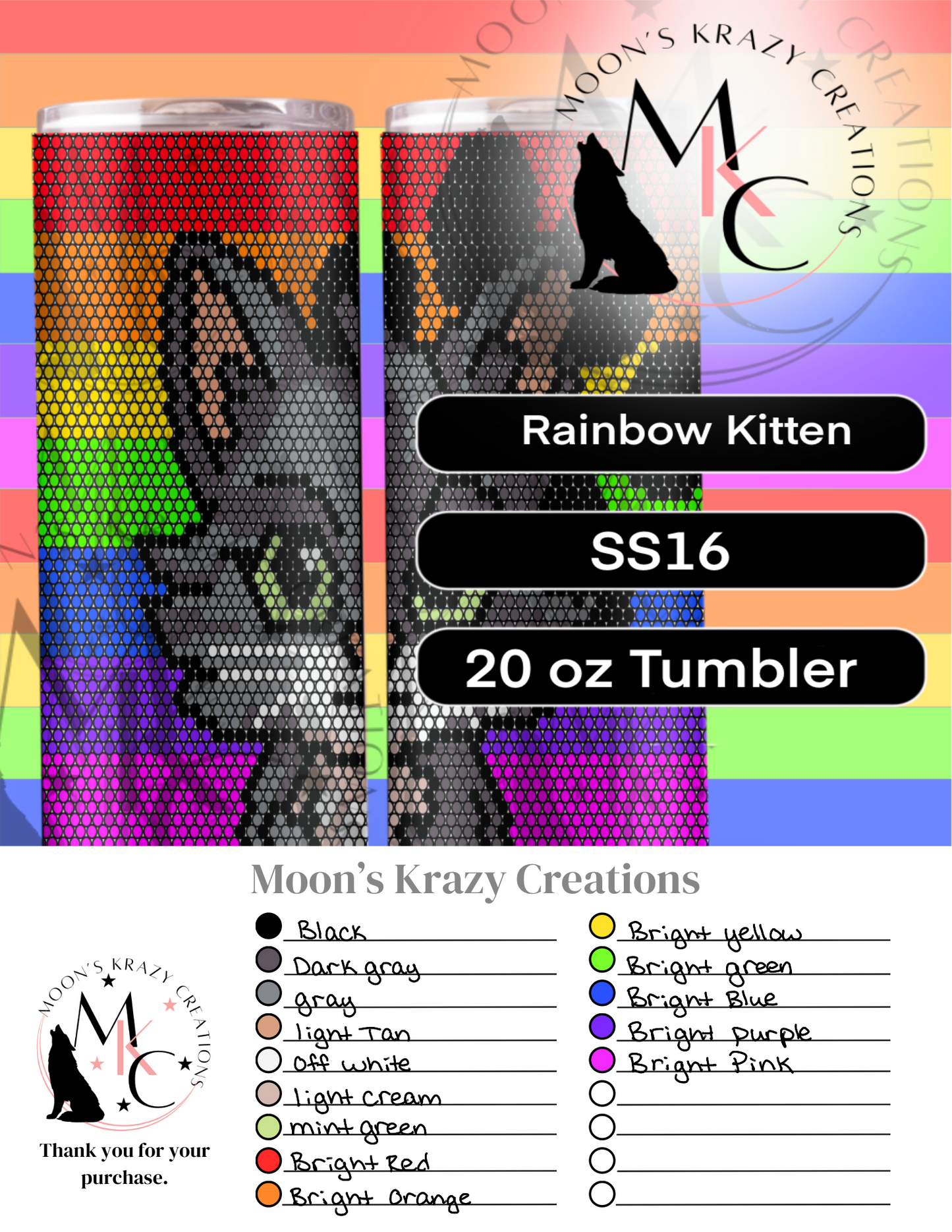 Rainbow kitty