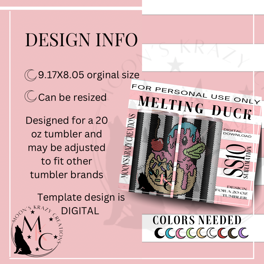 Melting Duck Sublimation