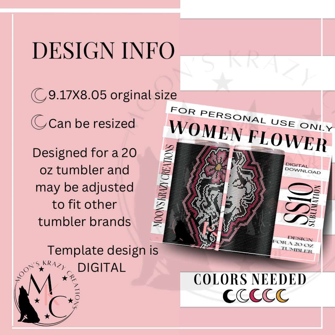 Women Flower Sublimation