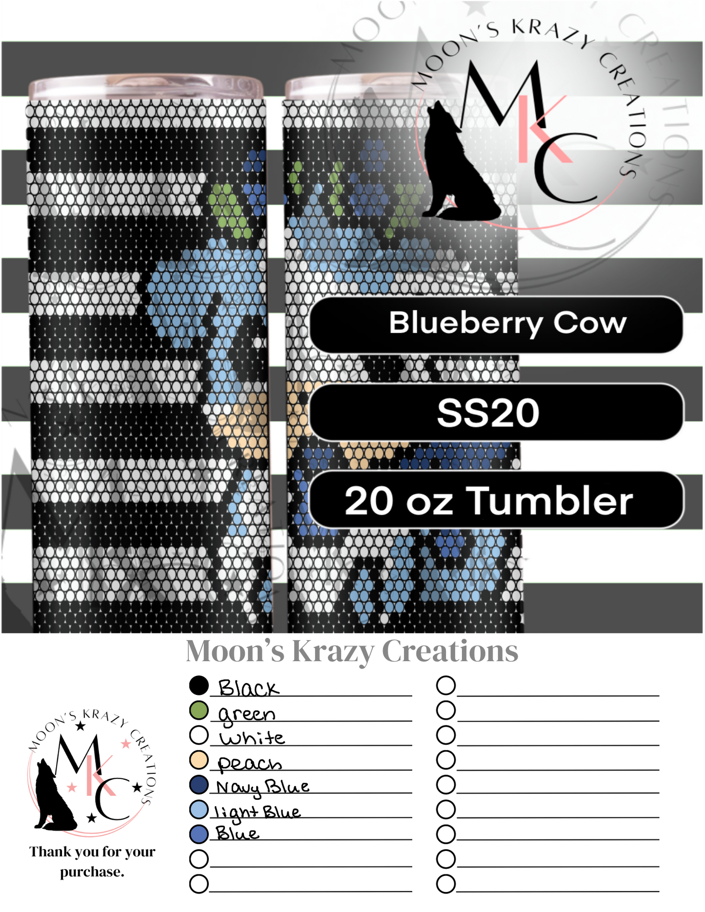 Blueberry Cow