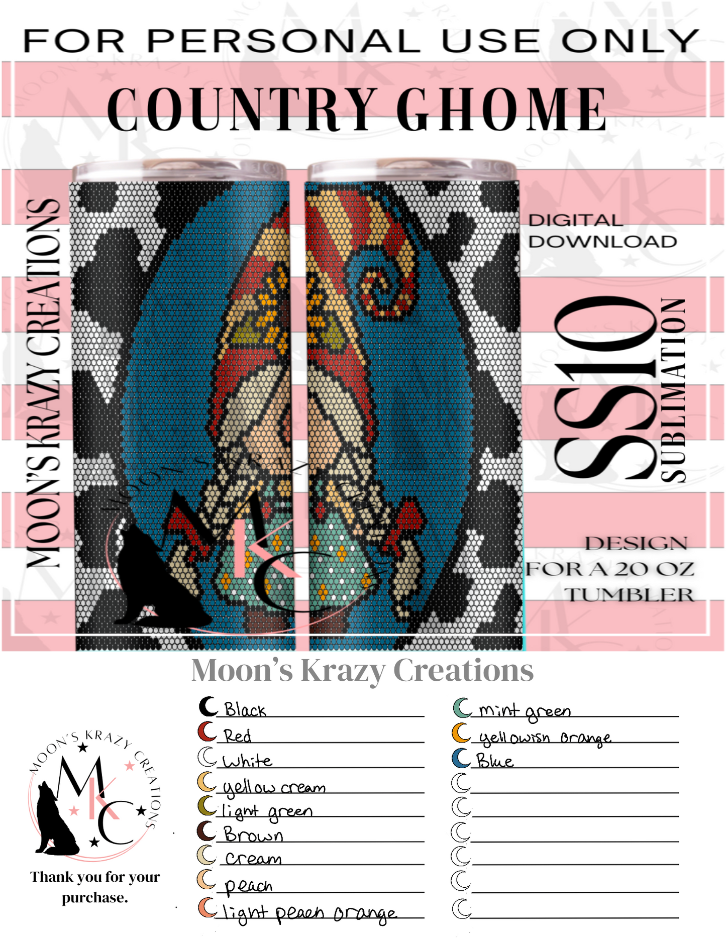 Country Ghome sublimation